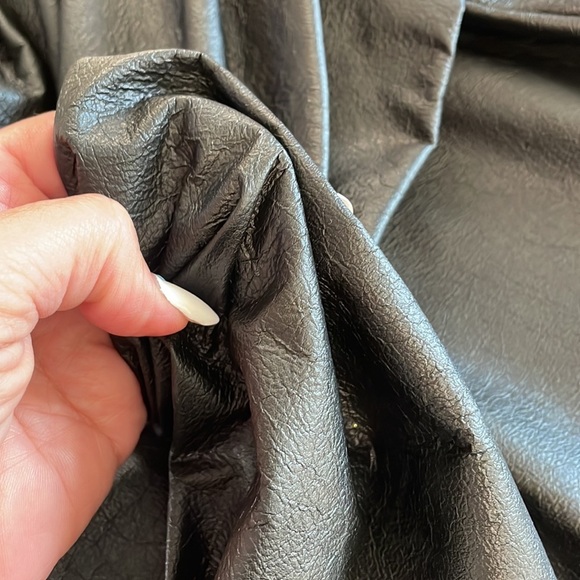 PINKO faux SOFTEST leather strapless mini dress homecoming cocktail black NWOT 6 - Picture 11 of 16